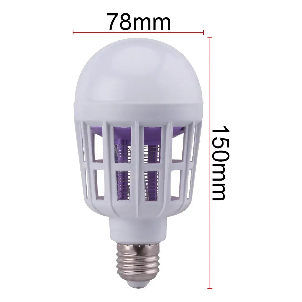 Lâmpada LED Mata-Mosquito 2 em 1 com Luz Ultravioleta e Bocal E27