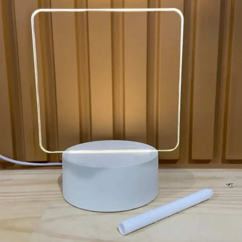 Luminária Criativa Efeito 3D de Ilusão Óptica