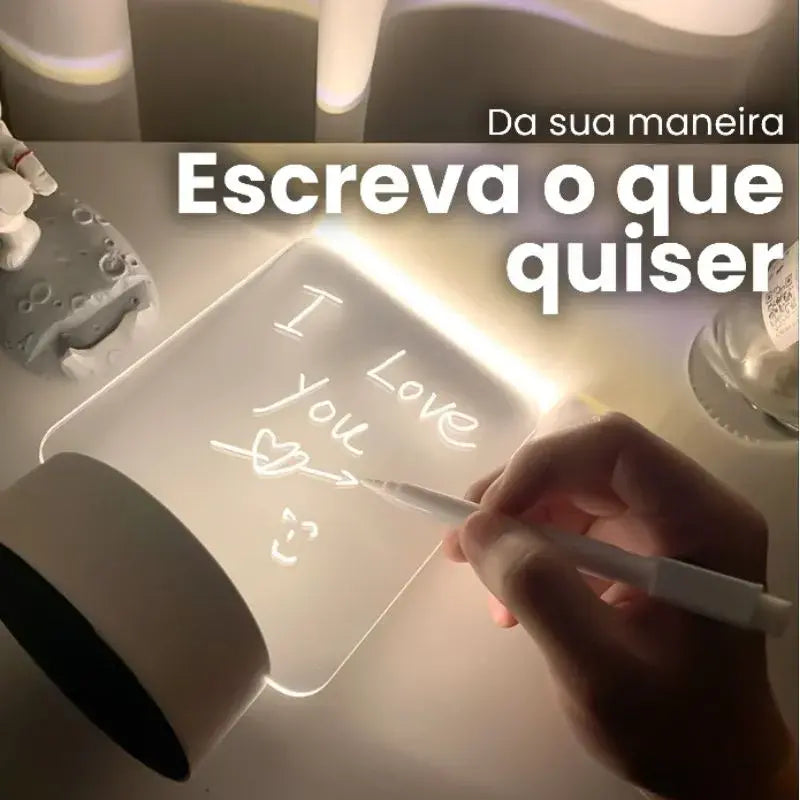 Luminária Criativa Efeito 3D de Ilusão Óptica