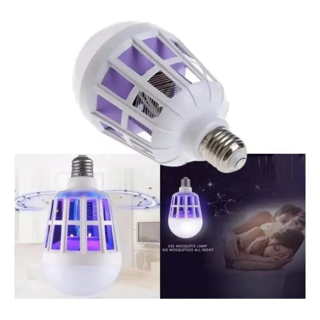 Lâmpada LED Mata-Mosquito 2 em 1 com Luz Ultravioleta e Bocal E27