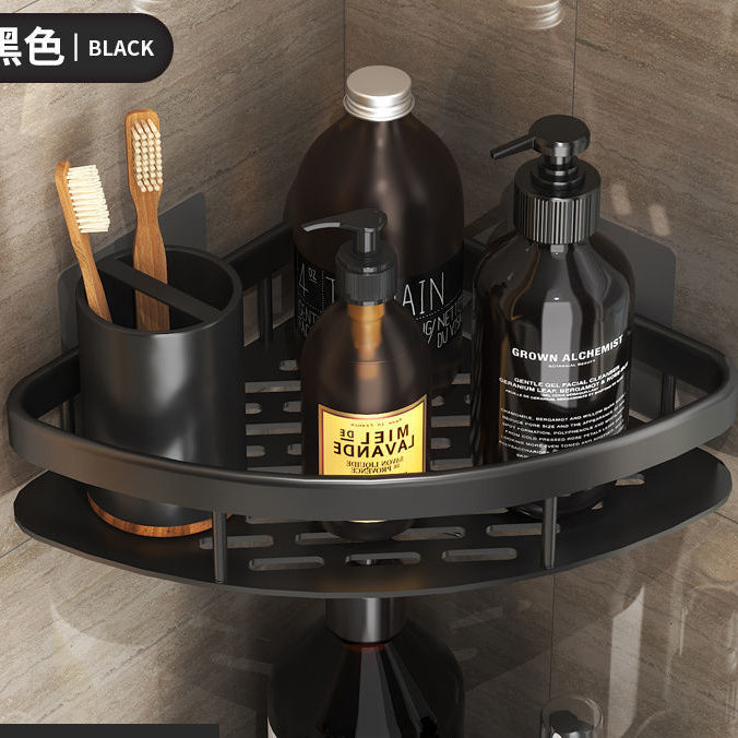 KIT Suporte De Shampoo Organizador Alta qualidade Prateleiras De Banheiro Sem Furo Premium-Space Aluminium ES