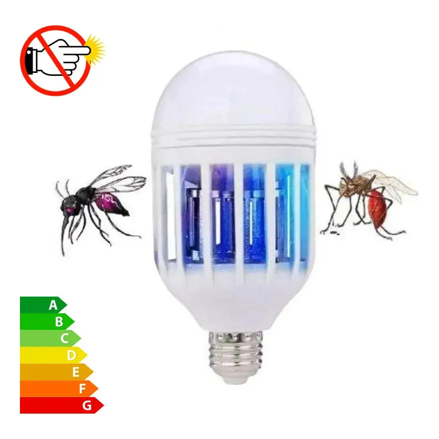 Lâmpada LED Mata-Mosquito 2 em 1 com Luz Ultravioleta e Bocal E27