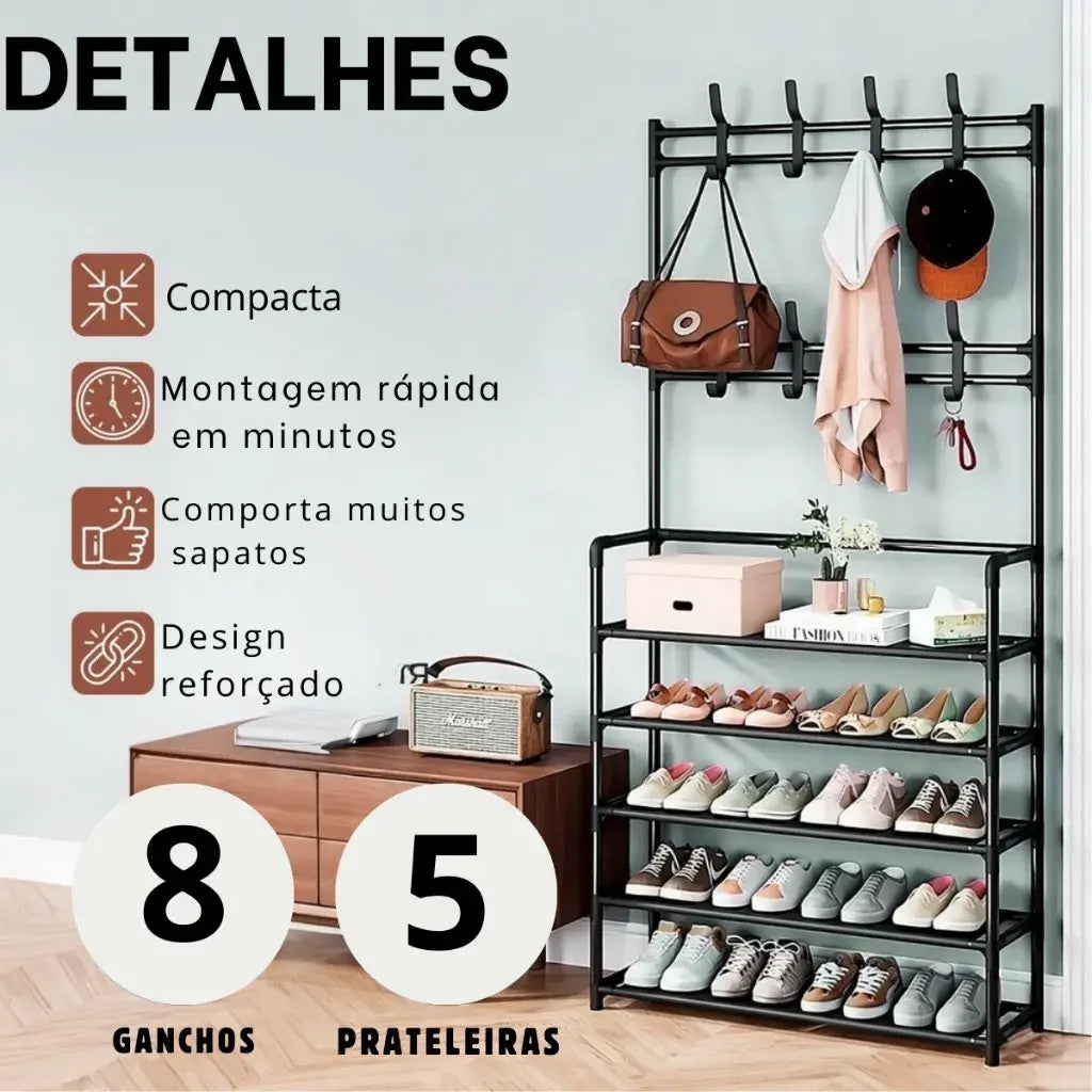 Sapateira Arara Multiuso 4 Andares