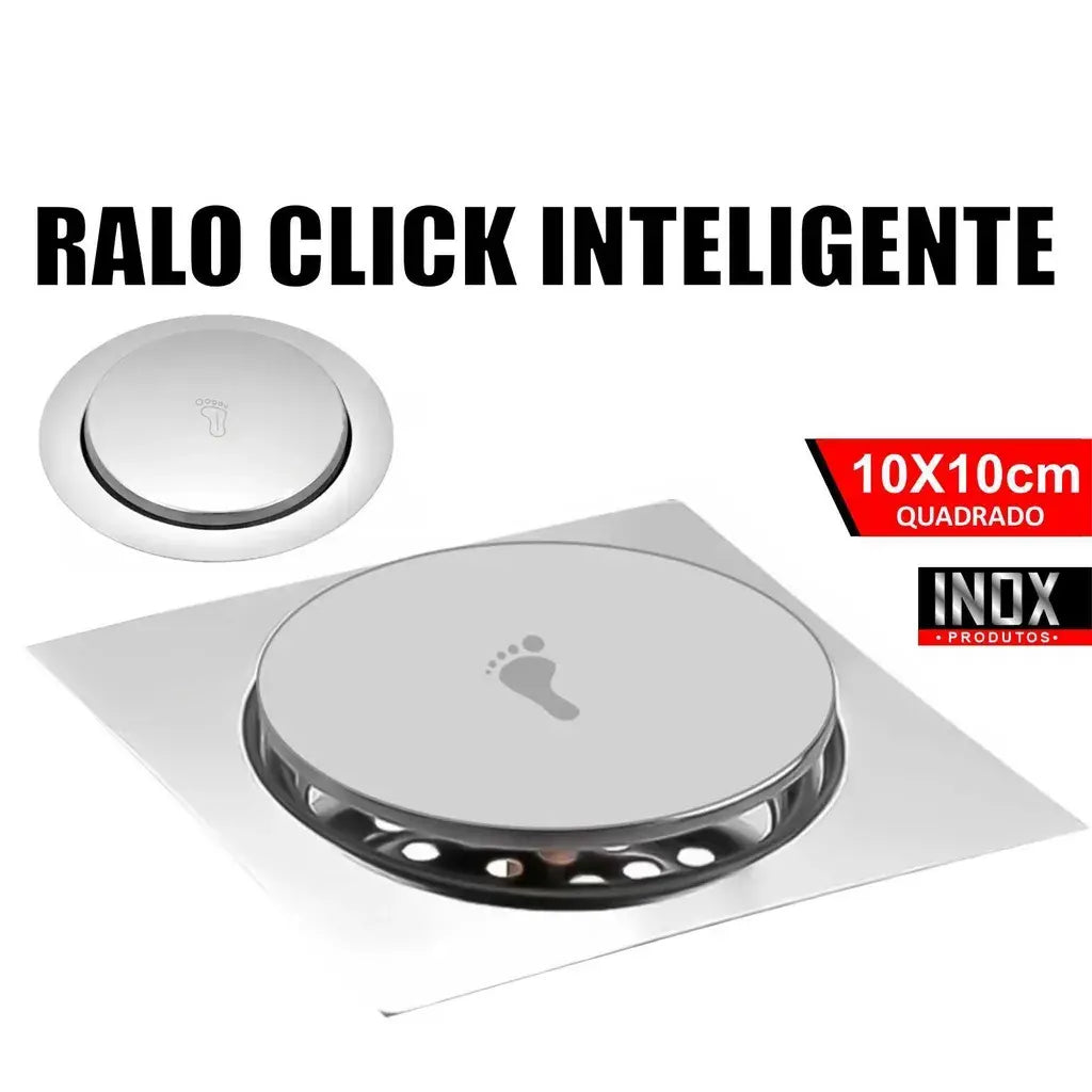 Ralo Click Inteligente Inox - Praticidade e higiene a sua casa