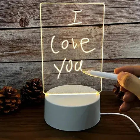 Luminária Criativa Efeito 3D de Ilusão Óptica